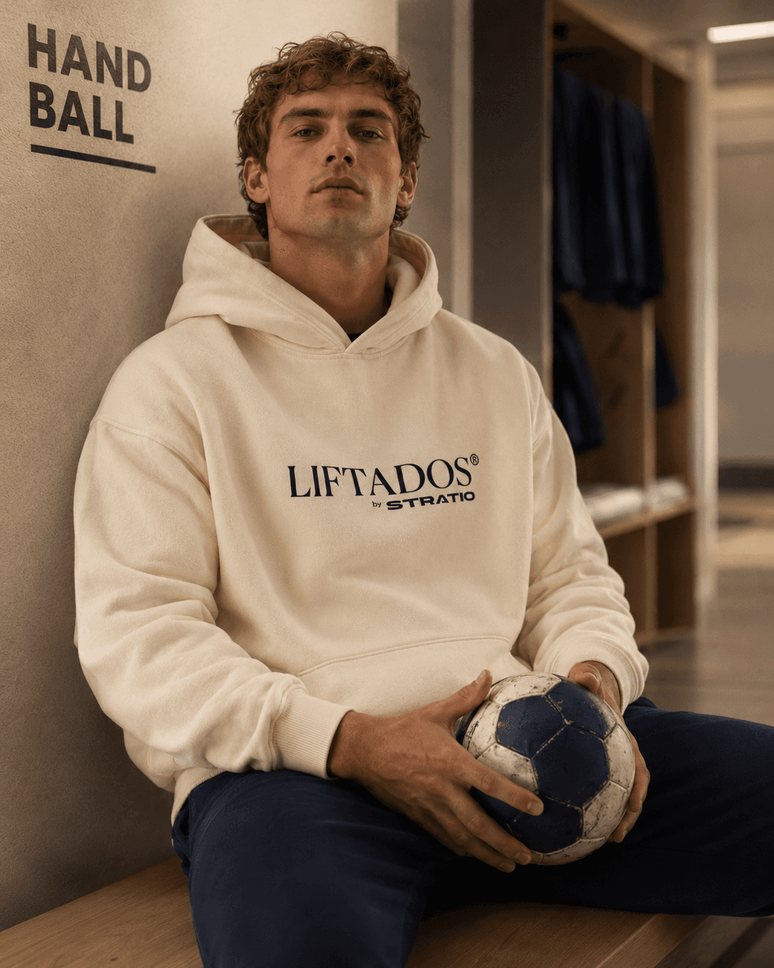 Modelo con balón